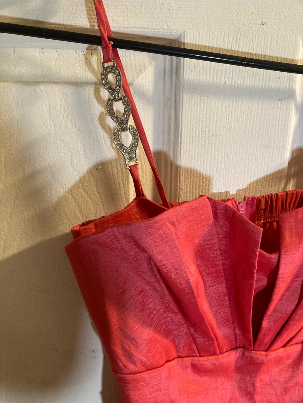 Létté pink Strapless Mini Dress with Chain Accent Straps